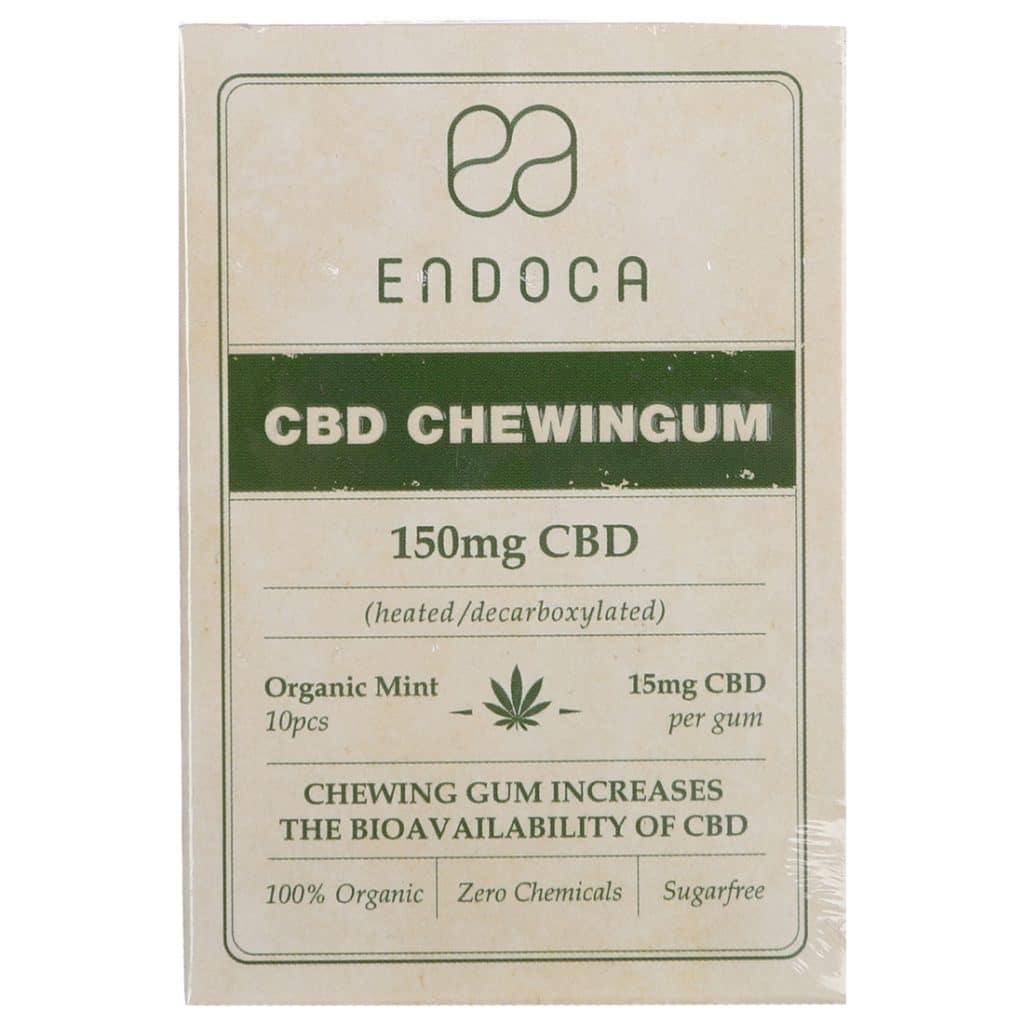 Product image of Endoca CBD chewinggum (10 pieces) - Mint