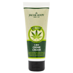 un tube de crème cbd sur fond blanc.