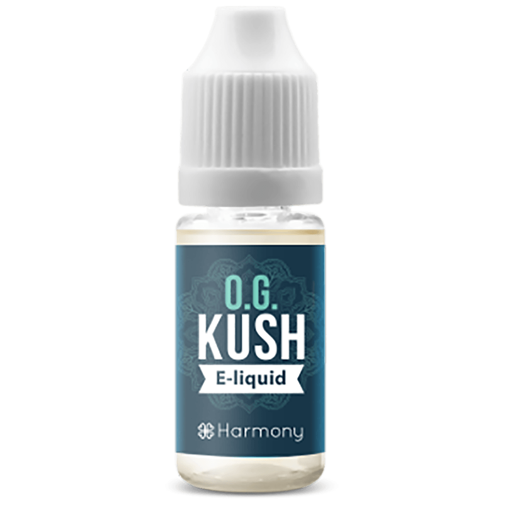 une bouteille de liquide avec les mots kush e - liquide.