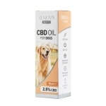 une bouteille d'huile de cbd pour chiens.